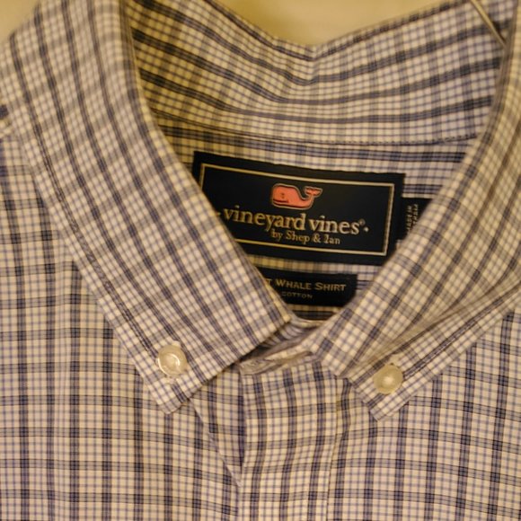 Vineyard Vines Men's Long Sleeve Button Down, Size M, Slim Fit Whale Shirt - Picture 3 of 6
